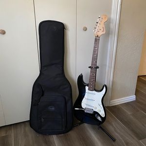 Black Squier Affinity Series Stratocaster